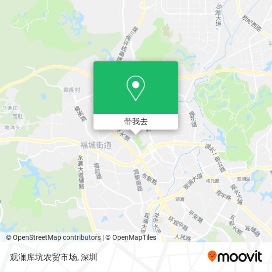 观澜库坑农贸市场地图