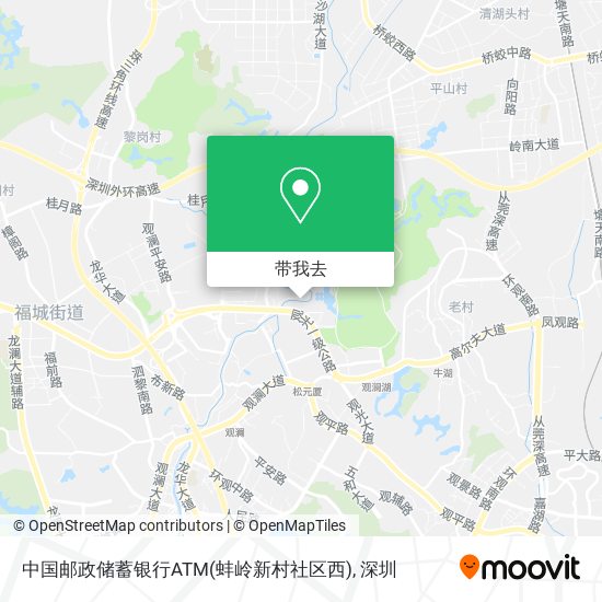 中国邮政储蓄银行ATM(蚌岭新村社区西)地图