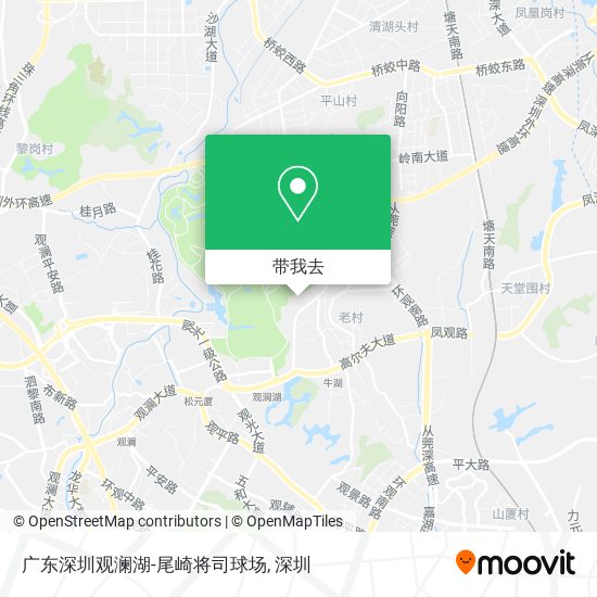 广东深圳观澜湖-尾崎将司球场地图