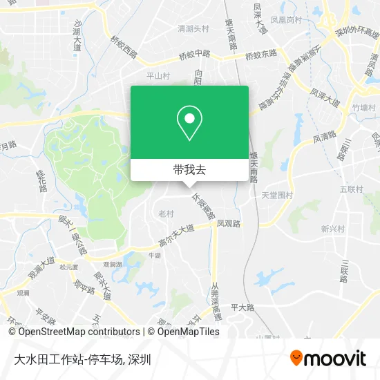 大水田工作站-停车场地图