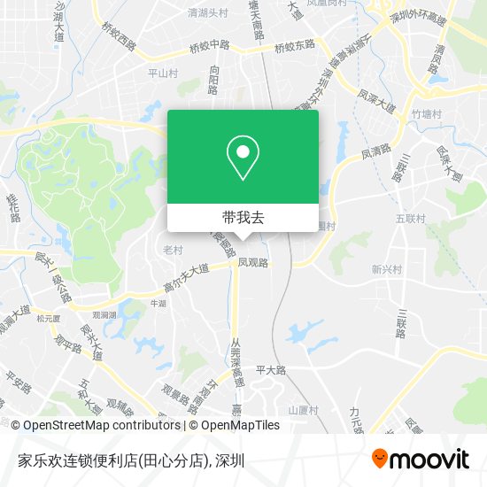 家乐欢连锁便利店(田心分店)地图