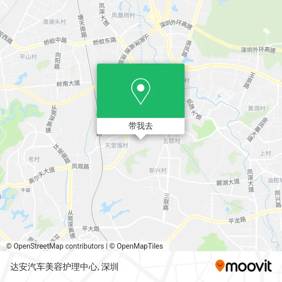 达安汽车美容护理中心地图