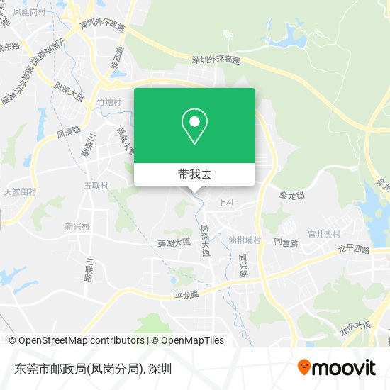 东莞市邮政局(凤岗分局)地图