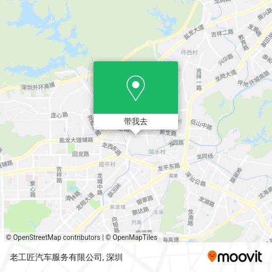 老工匠汽车服务有限公司地图