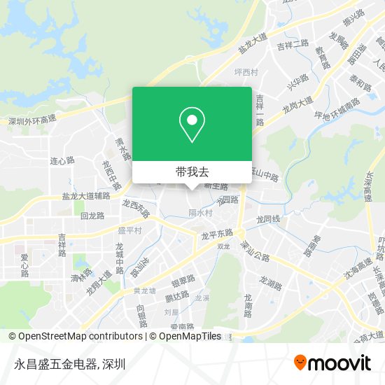 永昌盛五金电器地图