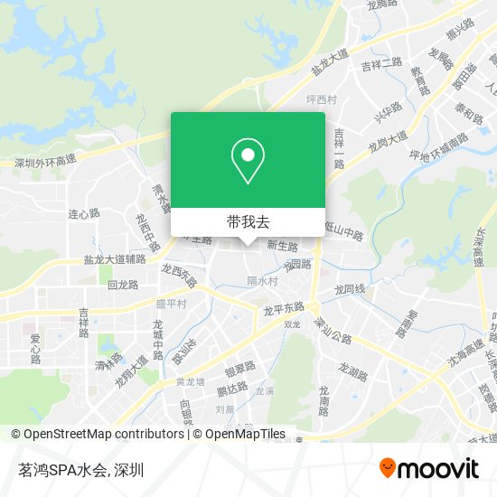 茗鸿SPA水会地图