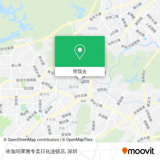 依伽珀莱雅专卖日化连锁店地图