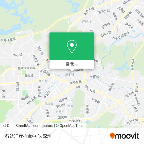 行达理疗推拿中心地图