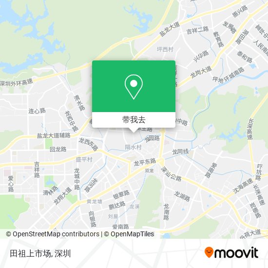 田祖上市场地图