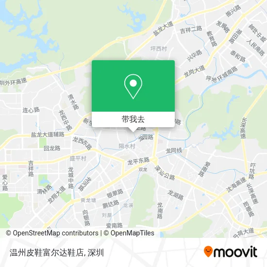 温州皮鞋富尔达鞋店地图