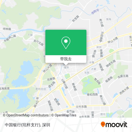 中国银行(坑梓支行)地图