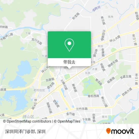 深圳同泽门诊部地图