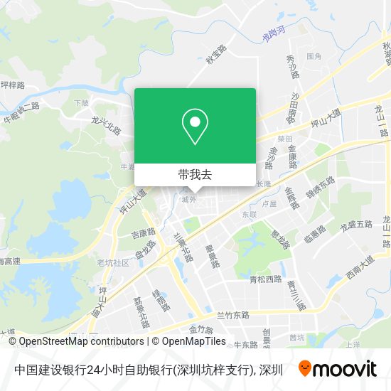 中国建设银行24小时自助银行(深圳坑梓支行)地图