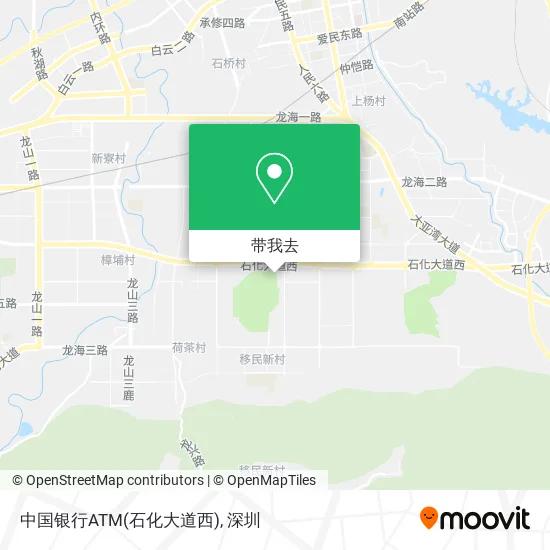 中国银行ATM(石化大道西)地图