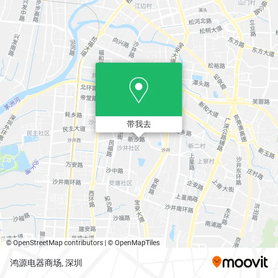 鸿源电器商场地图