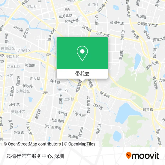 晟德行汽车服务中心地图