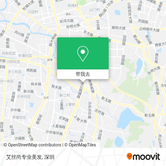 艾丝尚专业美发地图