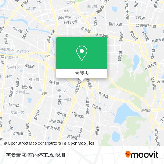 芙景豪庭-室内停车场地图