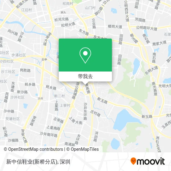 新中信鞋业(新桥分店)地图