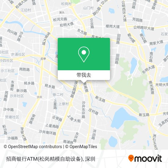 招商银行ATM(松岗精模自助设备)地图