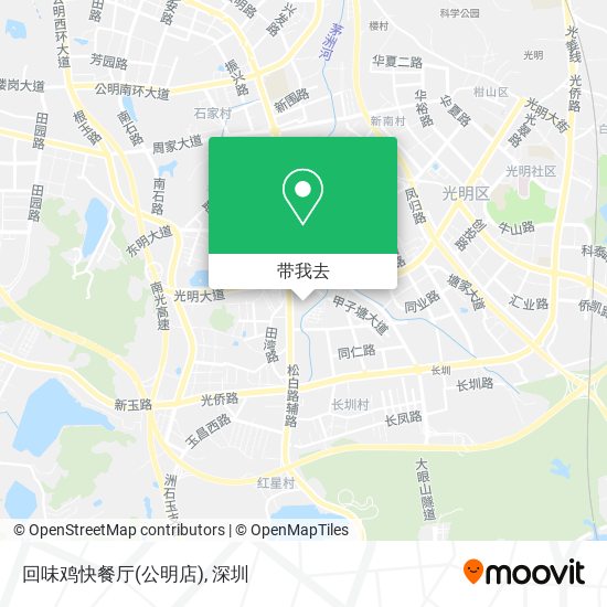 回味鸡快餐厅(公明店)地图