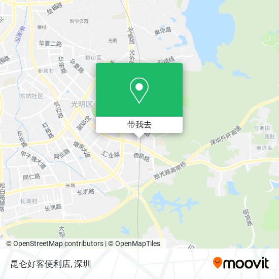 昆仑好客便利店地图