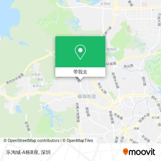 乐淘城-A栋B座地图