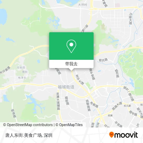 唐人东街.美食广场地图
