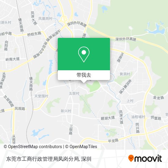 东莞市工商行政管理局凤岗分局地图