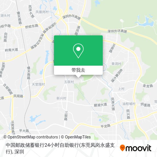 中国邮政储蓄银行24小时自助银行(东莞凤岗永盛支行)地图