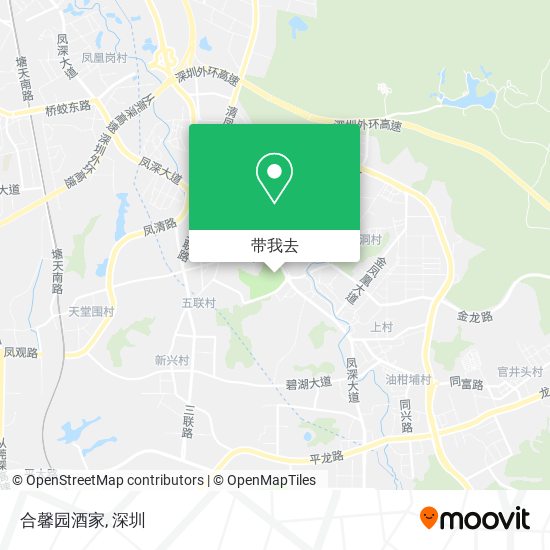 合馨园酒家地图