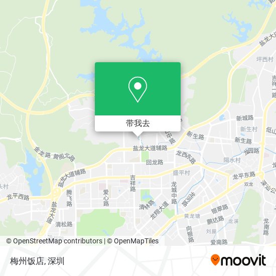梅州饭店地图