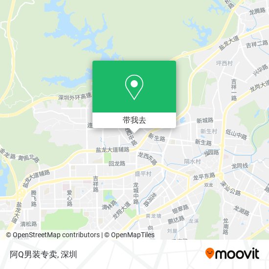 阿Q男装专卖地图