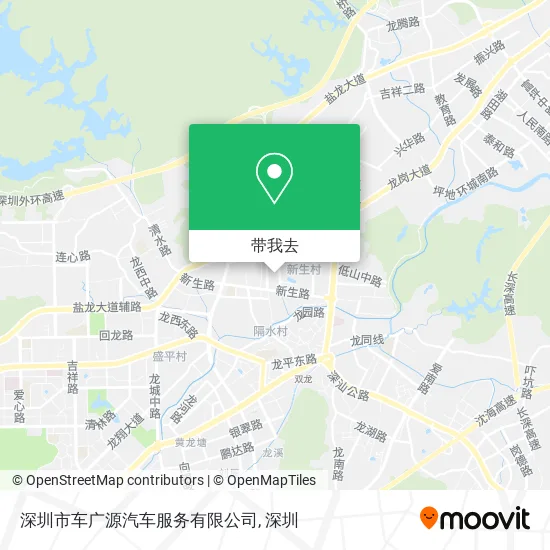 深圳市车广源汽车服务有限公司地图