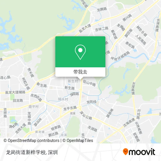 龙岗街道新梓学校地图