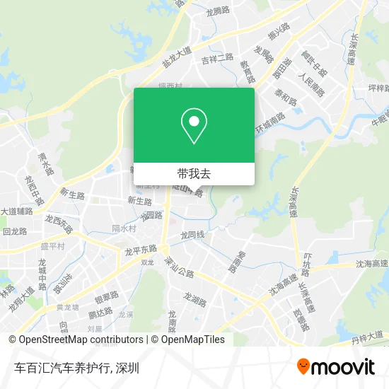 车百汇汽车养护行地图