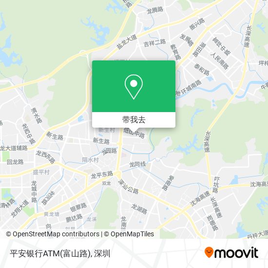 平安银行ATM(富山路)地图