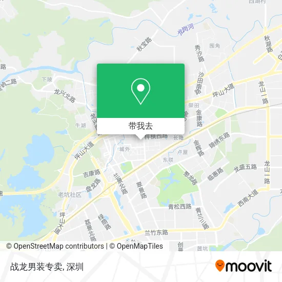 战龙男装专卖地图