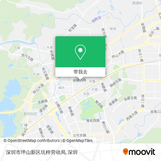 深圳市坪山新区坑梓劳动局地图