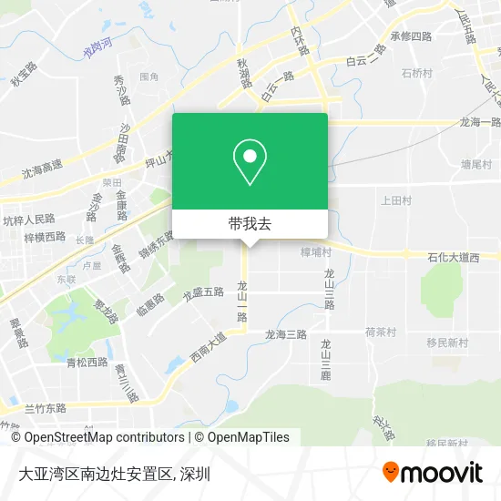 大亚湾区南边灶安置区地图
