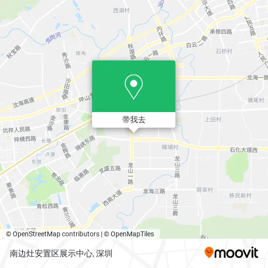 南边灶安置区展示中心地图