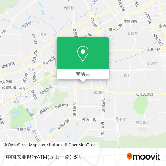 中国农业银行ATM(龙山一路)地图