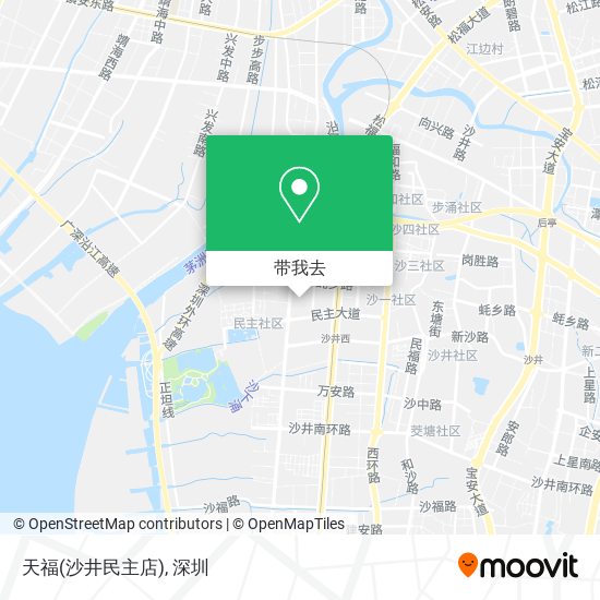 天福(沙井民主店)地图