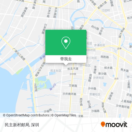 民主新村邮局地图
