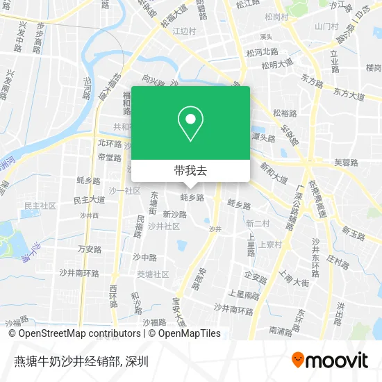 燕塘牛奶沙井经销部地图