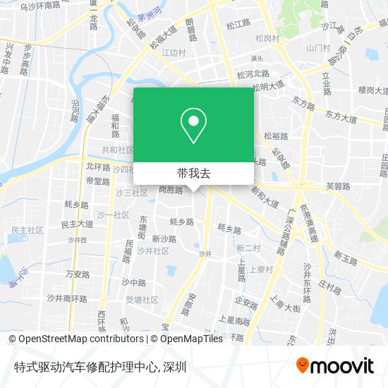 特式驱动汽车修配护理中心地图