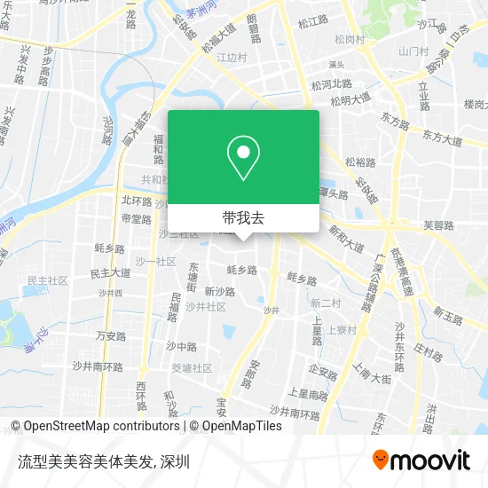 流型美美容美体美发地图