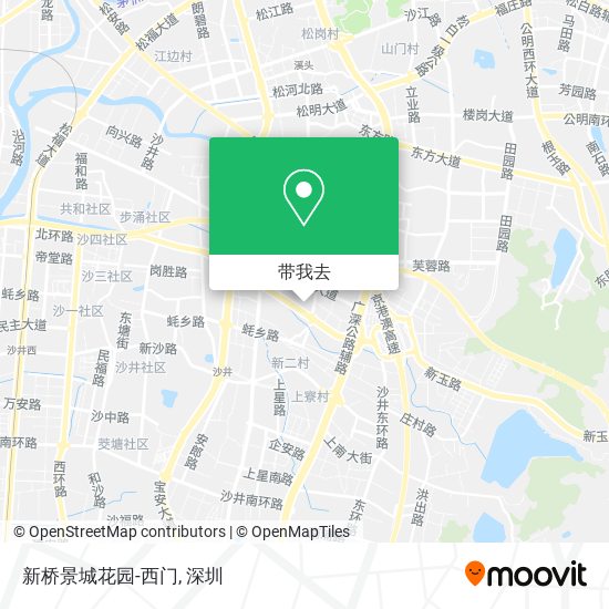 新桥景城花园-西门地图