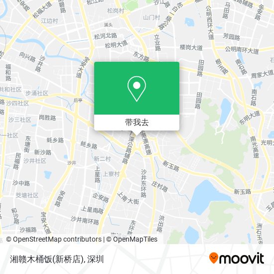 湘赣木桶饭(新桥店)地图