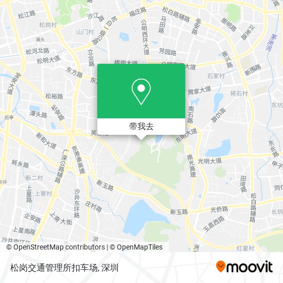 松岗交通管理所扣车场地图